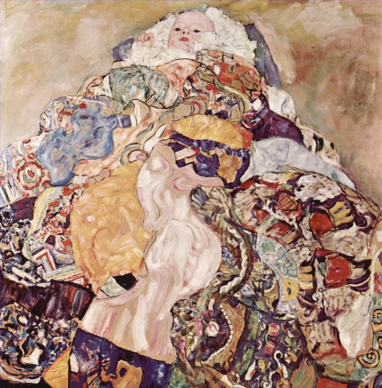 Bebé 3 Gustav Klimt Pintura al óleo